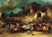 Village Bullfight Eugenio Lucas Velazquez